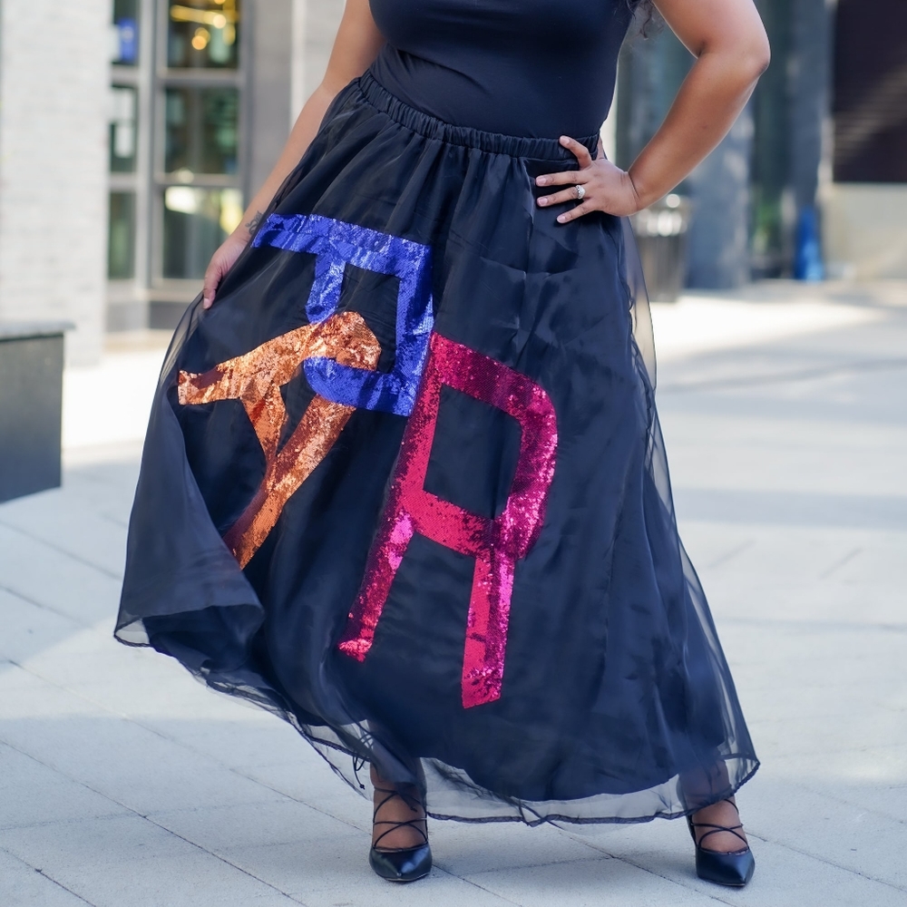 PLUS SIZE--Up To Par Tulle Maxi Skirt